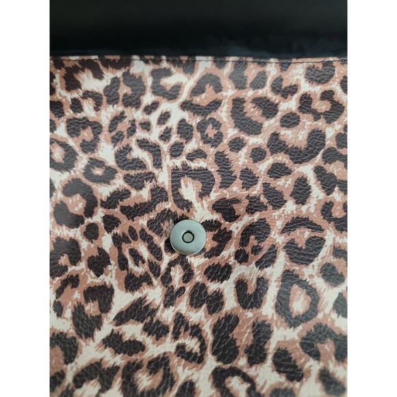 Y2K Leopard Clutch Bag Wallet Purse Handbag Statement Detachable Wrist Strap - Picture 10 of 14